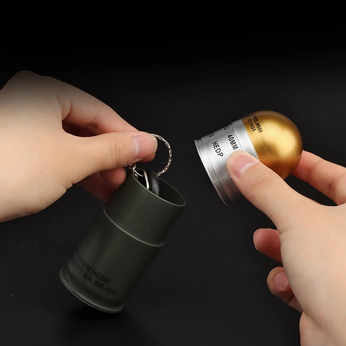 Mini caja de almacenamiento ligera de ABS, modelo de Granada M433 a escala 1:1, accesorios de juego de Paintball Airsoft, modelo táctico de Granada M433 * 3 - imagen 3