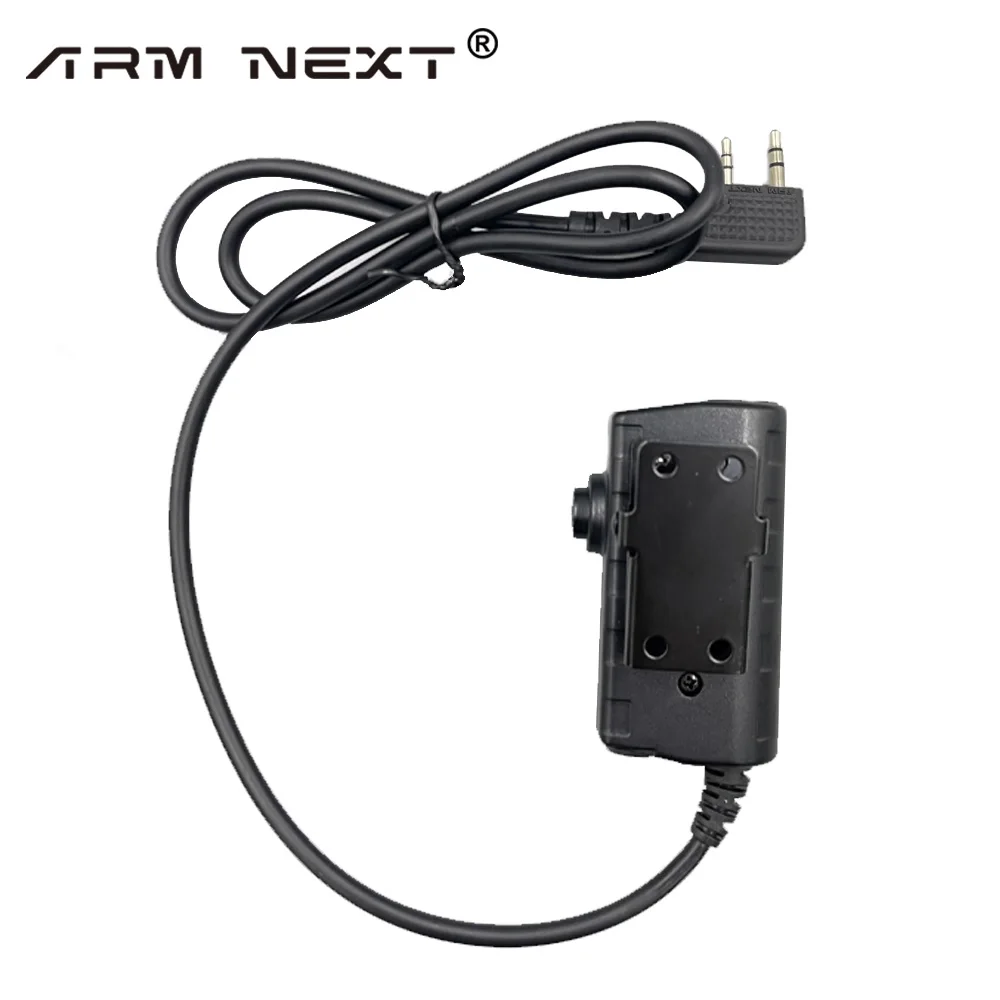 Adaptador de auriculares táctico U94 PTT para walkie-talkie Kenwood Baofeng UV-5R Plus, UV-5RE, BF-888S, H777, nuevo - imagen 4