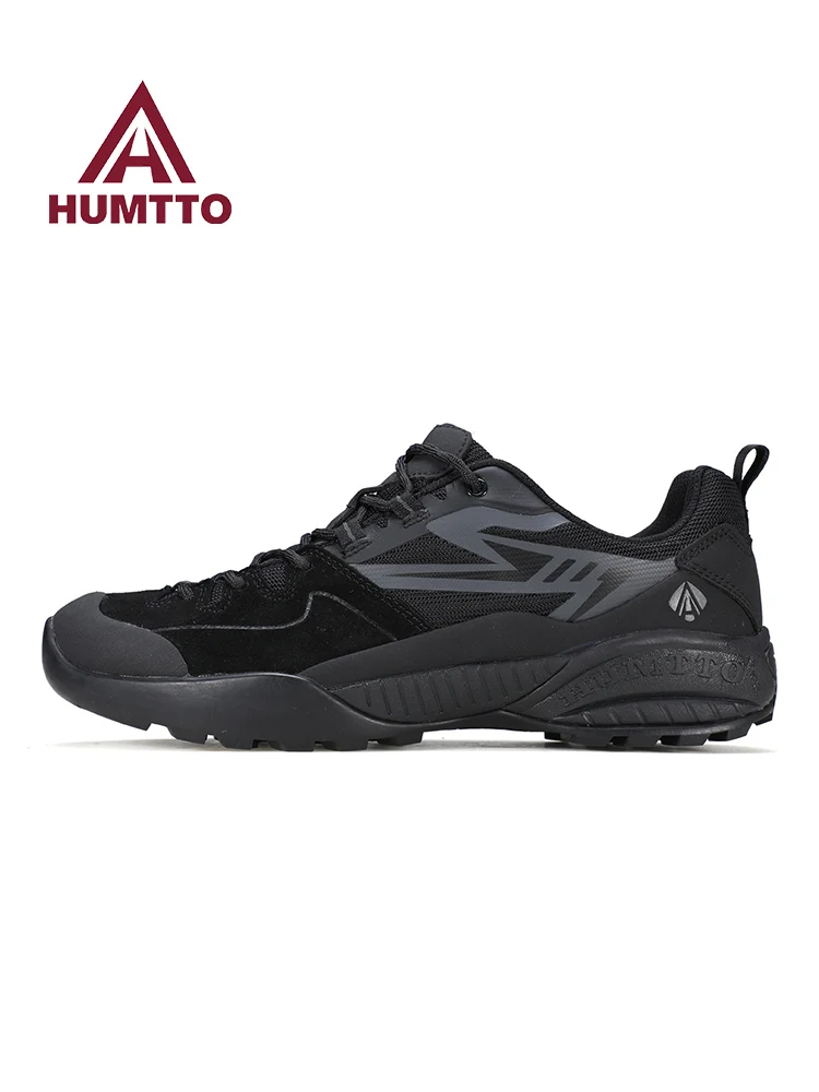 Zapatos de senderismo de piel de vaca HUMTTO, zapatos de escalada para deportes al aire libre de invierno para hombre, botas de caza, botas de viaje al aire libre, zapatillas de senderismo - imagen 2