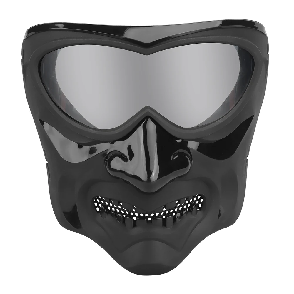 Gafas tácticas de cara completa, máscara de caballero oscuro nocturno, casco transpirable Airsoft, equipo de protección militar para Paintball - imagen 2