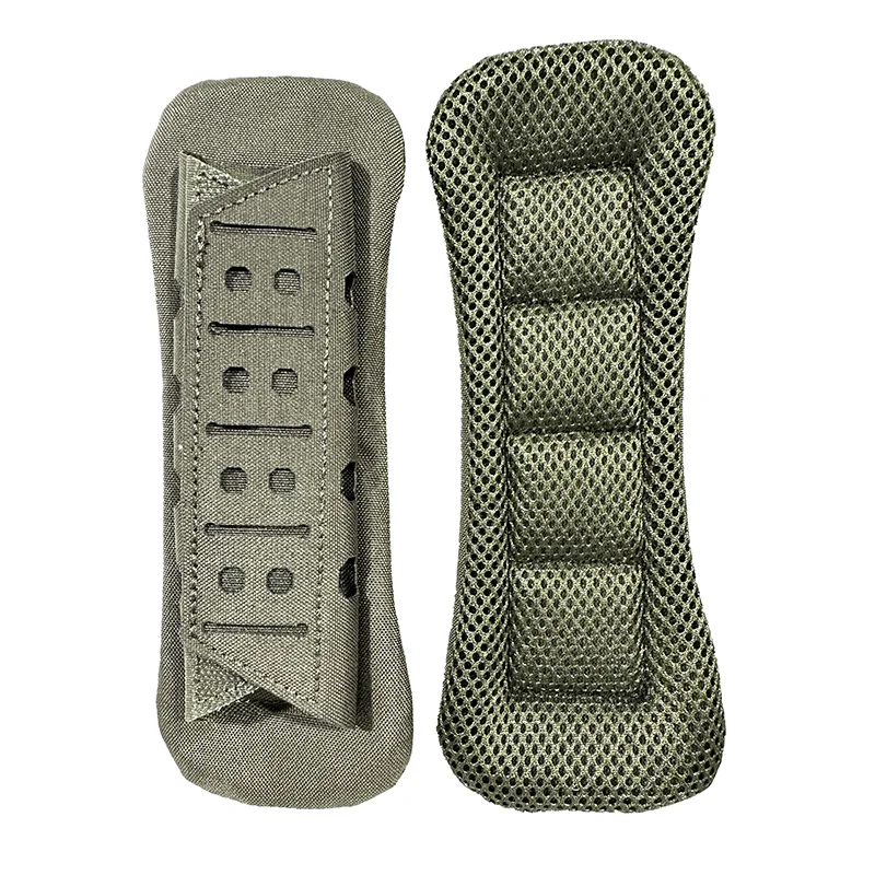 Almohadilla de hombro con correa para chaleco de estilo al aire libre, almohadilla antideslizante transpirable acolchada con corte láser - imagen 2