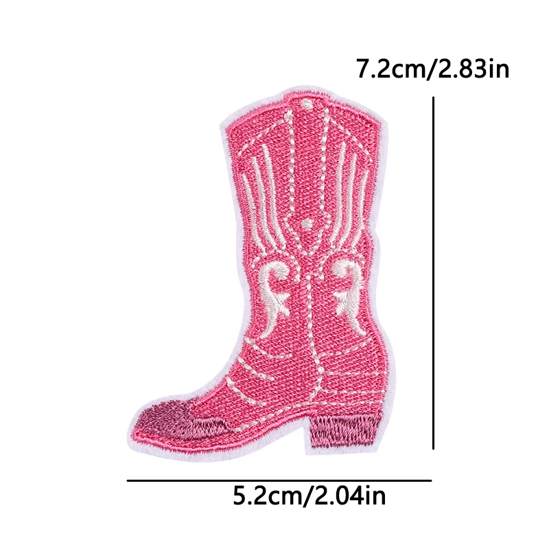 Parche bordado de vaquera rosa, parches para planchar para niñas, chaqueta vaquera, tema occidental para niños, bonito diseño de caballo, decoración de estilo dulce DIY - imagen 4