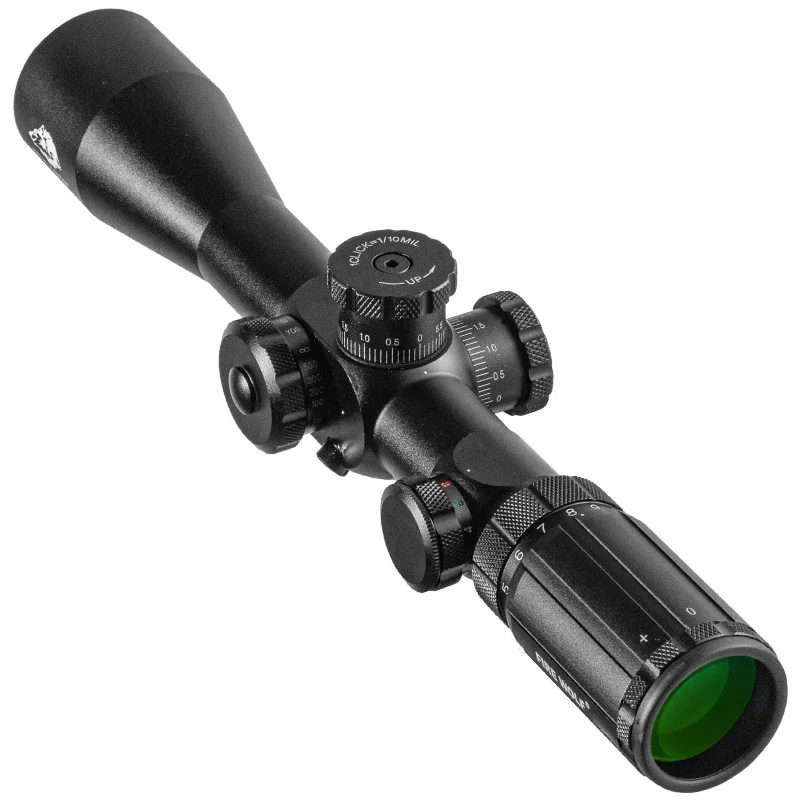 FIRE WOLF 4-14X44 IR táctico Rifle óptico alcance de francotirador ajustable rojo verde Cruz caza Rifle alcance retícula de vidrio vista nuevo - imagen 5