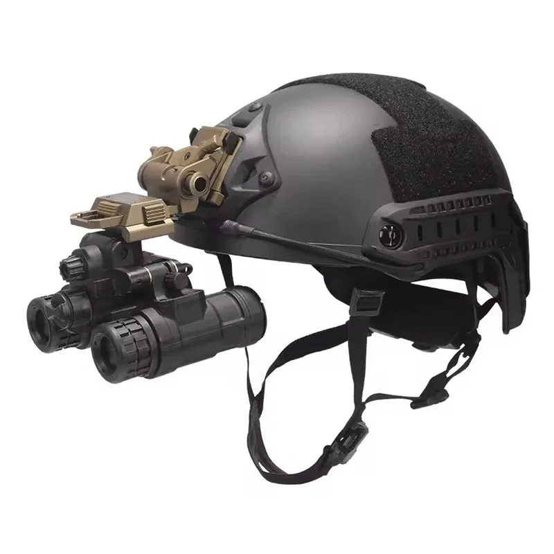 Gafas de visión nocturna tácticas de nailon AN/PVS31, binoculares de doble tubo NVG, accesorios simulados, modelo sin función con soporte para casco L4G24 - imagen 2
