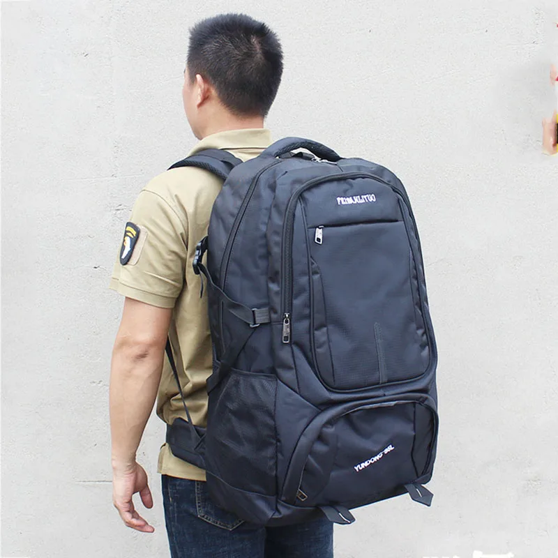 Mochila de viaje para hombre, Bolsa Escolar de nailon, para senderismo, Camping, equipaje de viaje, montañismo, 3 tamaños - imagen 4