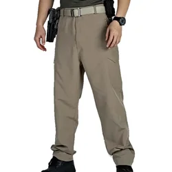 Pantalones cargo tácticos verano impermeables secado rápido hombre