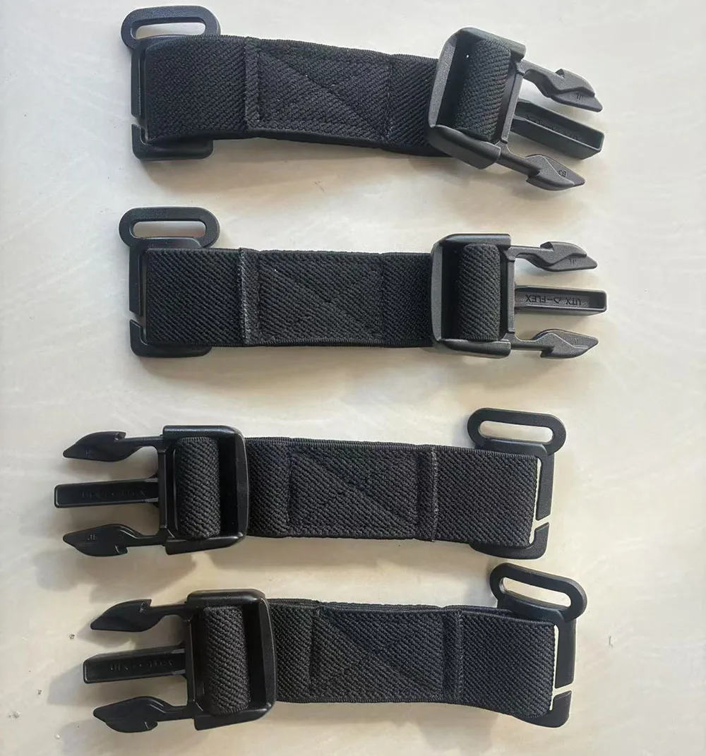 Kit elástico táctico para colgar en el pecho, 4 Uds., D3CRX, para chaleco de caza, equipo táctico con hebilla fija de pared lateral MOLLE - imagen 2