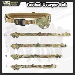 AQzxdc Tactical SC Usurper V1 Cinturón táctico SL07 con dispositivo Molle (no incluye cinturón interior y debe ser usado con cinturón)