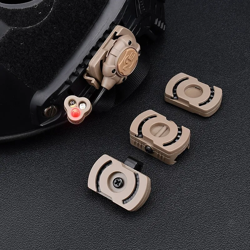 Luz estroboscópica para casco táctico Airsoft Mpls, 3 modos, luces LED para casco rápido militar, lámpara de seguridad para caza y supervivencia - imagen 5