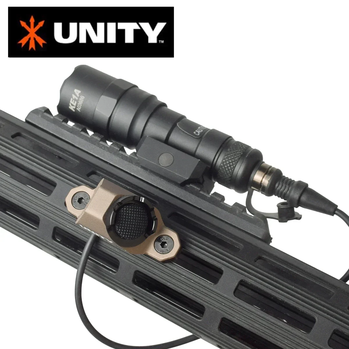 Interruptor de presión de botón caliente táctico Unity 7 "para Surefire M300 M600 2,5/3,5mm/SF Mod enchufe compatible con Mlok Keymod 20mm PEQ15 DBAL-A2 - imagen 5