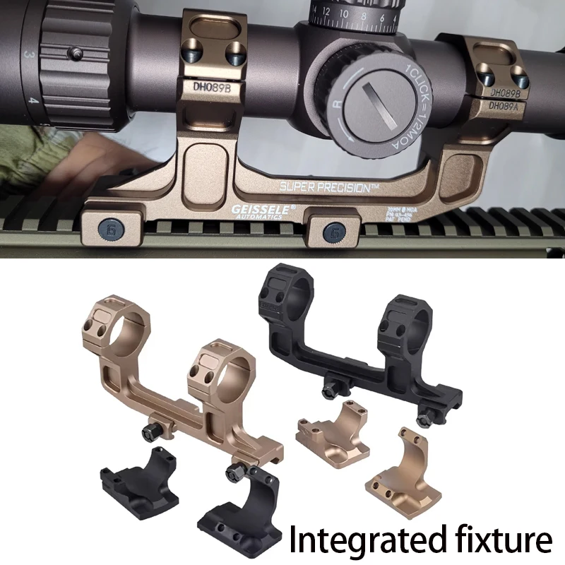 Accesorios siameses GE Automatics 25,4/30mm para rifle M4 M16 Ar15, montaje de alcance óptico, anillos QD, nivel óptico, riel Picatinny de 20mm