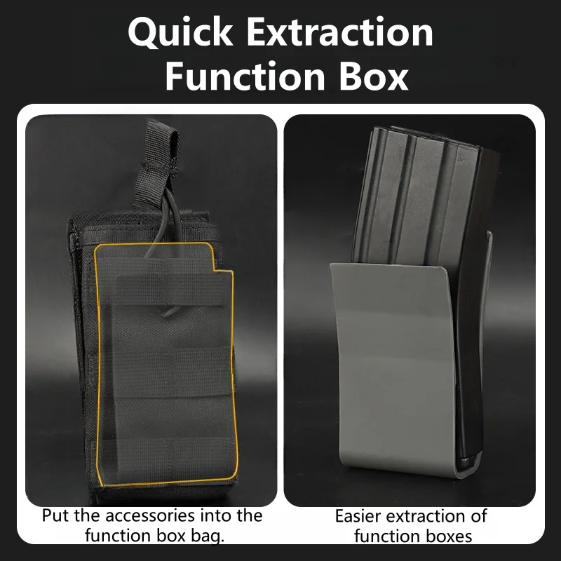 Bolsa para revistas Ky-dex de nailon para acampar al aire libre, inserto MAG M4 5,56 AK 7,62, equipo - imagen 5