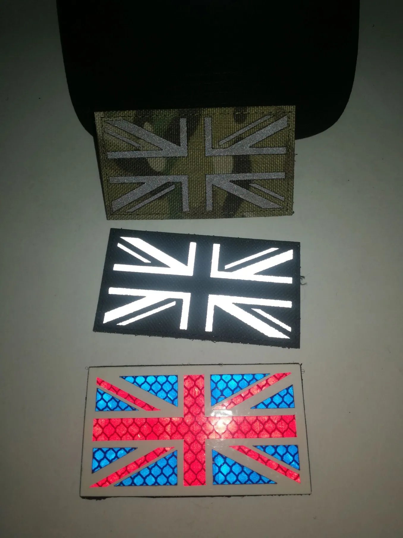 IR reflectante tela Union Jack moral insignia mochila bandera brazalete parches para ropa - imagen 3