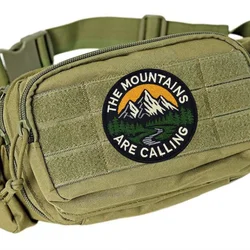 Parche táctico bordado Las Montañas Llaman con velcro para mochila