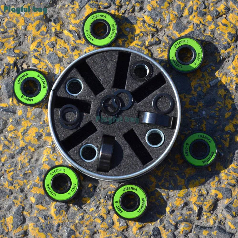 Rodamientos para patines de acero cromado con espaciadores - imagen 3