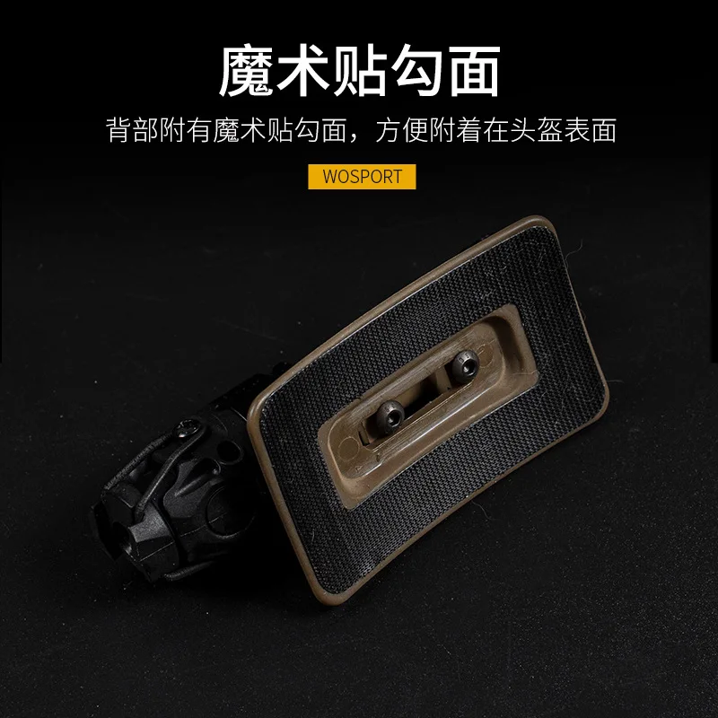 Accesorio para casco táctico portátil, placa de liberación rápida, múltiples componentes de fijación - imagen 3