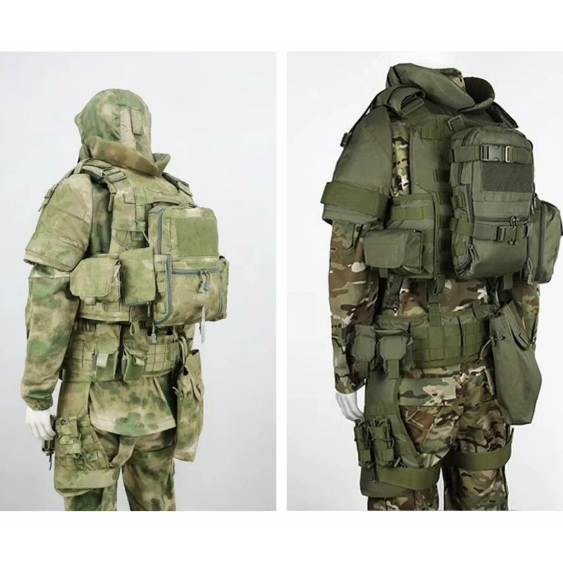 Estrategias SOBR Chaleco táctico Equipo MOX Green Ruins Versión de camuflaje, DCS de estilo ruso - imagen 5