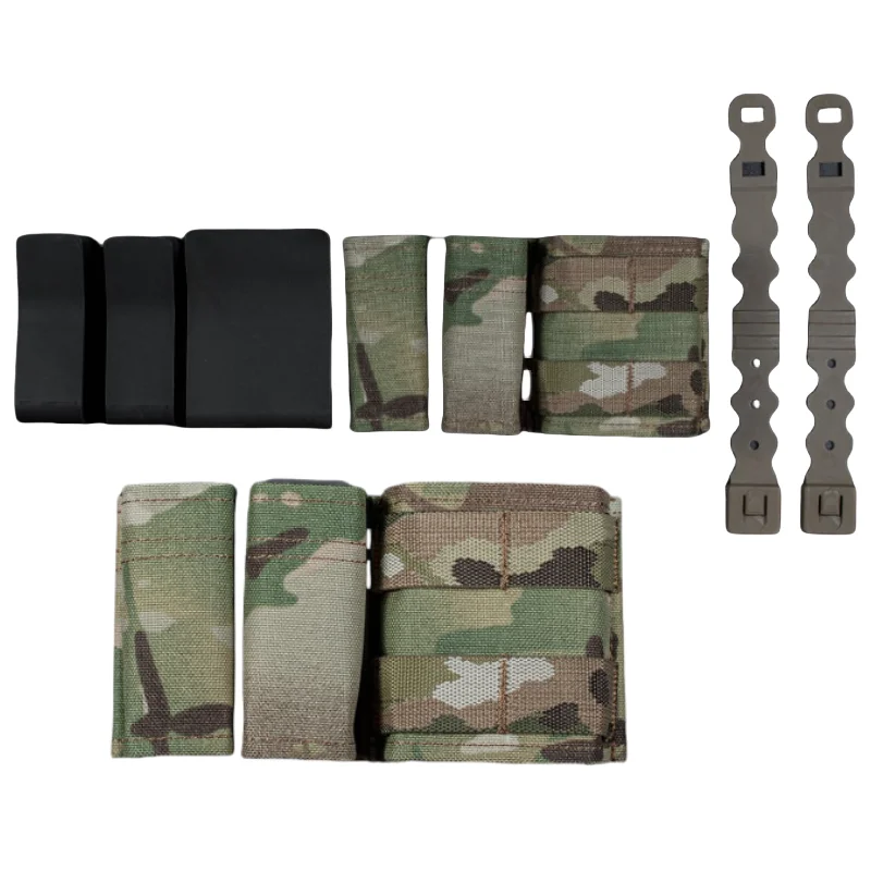 Bolsa triple liviana para revistas |   Portador MOLLE de retención elástica |   Organizador compacto de 3 ranuras