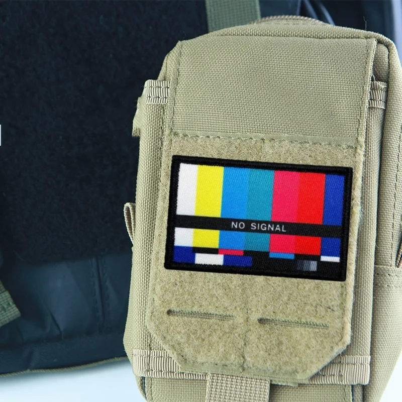 Parche táctico divertido sin señal 404, insignia de moral bordada no encontrada, tarea fallida con éxito, pegatina para mochila con gancho y bucle impreso - imagen 3