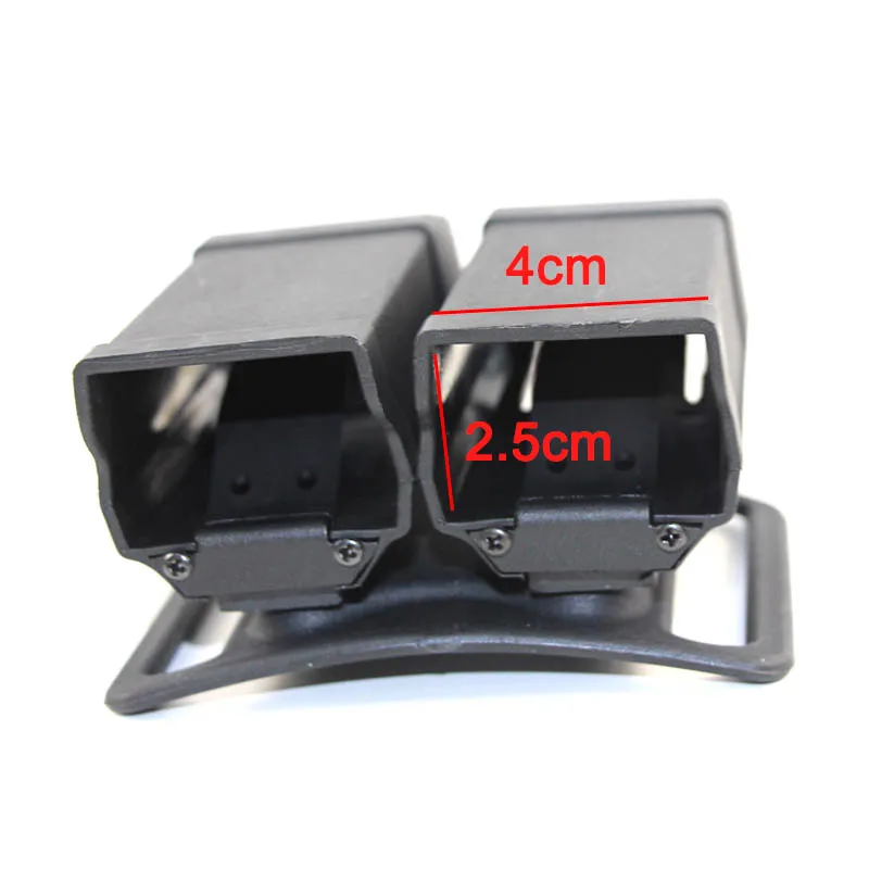 Bolsa táctica doble para revista Mag para G17 19 Beretta M92 Sig USP calibre 9mm.45 Bullet mags Clip funda para revista - imagen 4