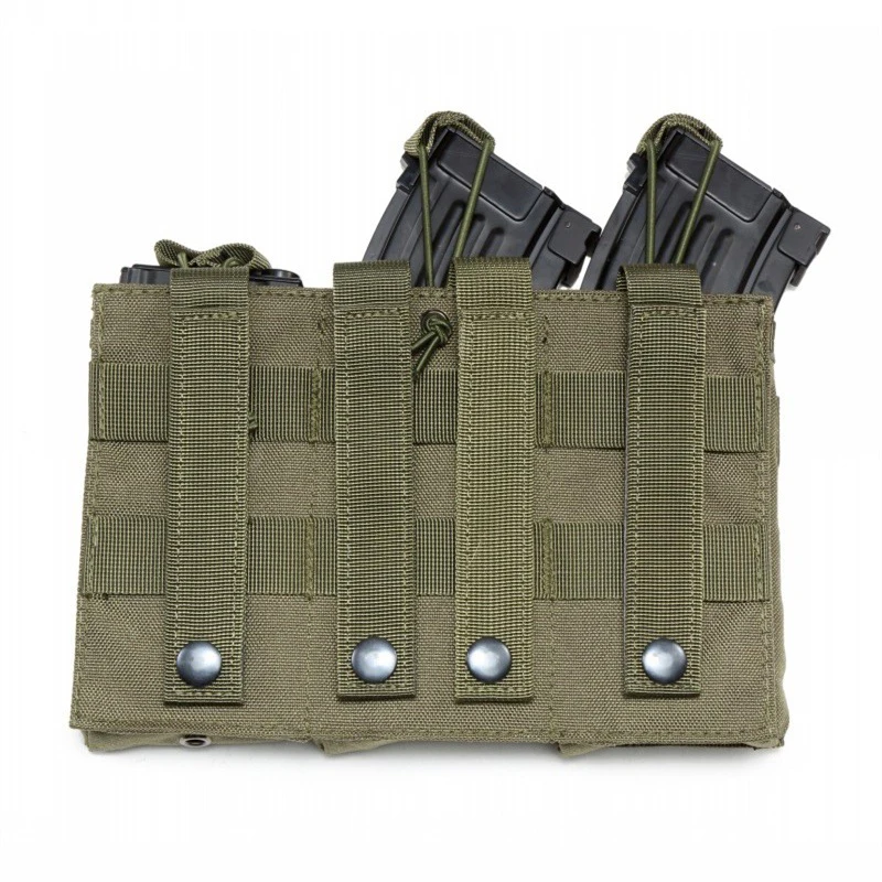 Airsoft Molle-chaleco táctico militar, accesorio de caza, con Clip, individual, doble, Triple, M4, AR 5,56, 223 Mag - imagen 3