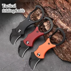 Mini cuchillo llavero de acero inoxidable para camping y outdoor