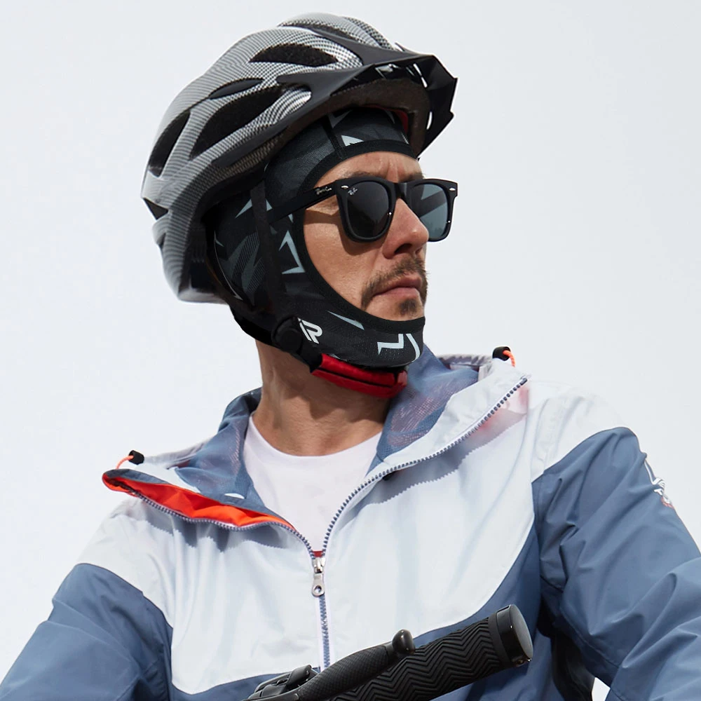 Pasamontañas transpirable de verano, protección solar, casco para bicicleta, senderismo, máscara facial completa al aire libre, capucha de secado rápido, gorro con forro para casco - imagen 3