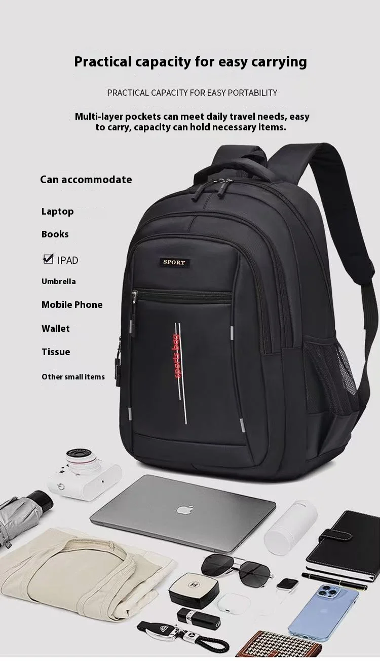 Mochila recién llegada 2025 para estudiantes universitarios, de secundaria y de secundaria – Bolsa informal para ordenador portátil de viaje ​ - imagen 3