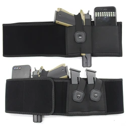 Funda para banda para el vientre para hombres y mujeres, funda para pistola de 9 mm y 380 con neopreno transpirable Glock 19 17 42 43 43x