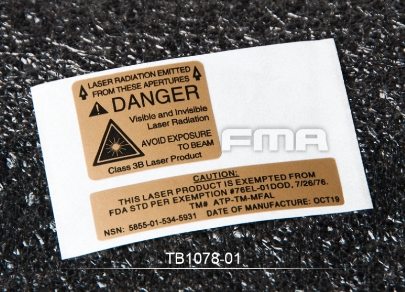 FMA-calcomanías personalizadas para caja de batería, pegatinas para PEQ-15 LA-5, TB1078 - imagen 5