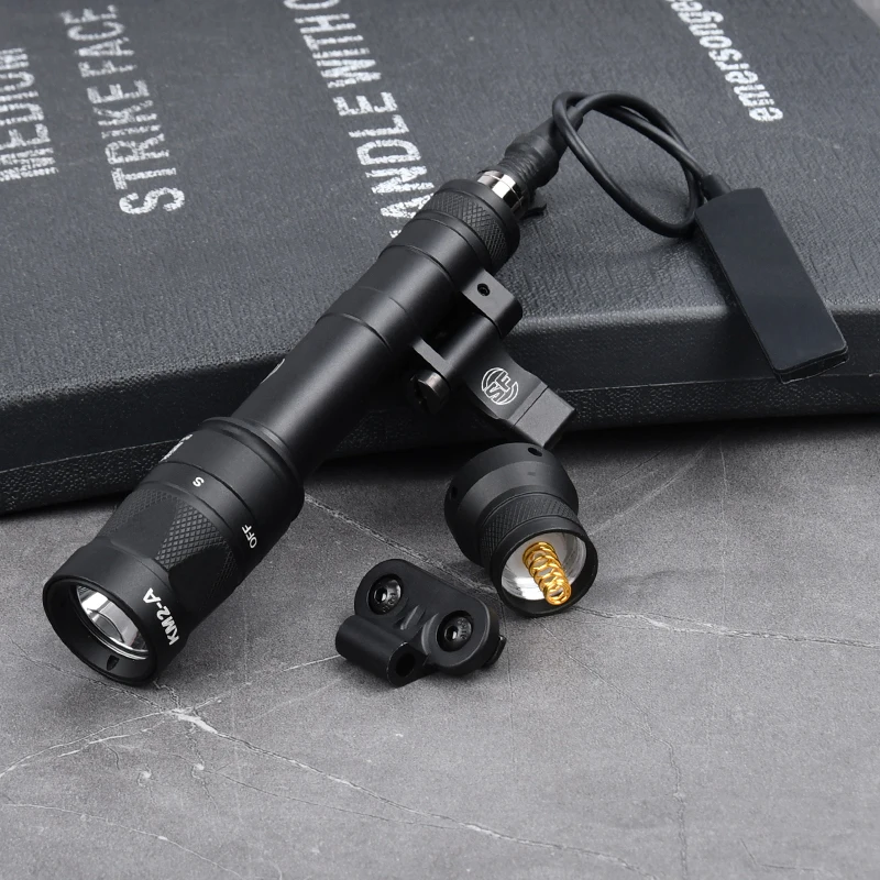 Airsoft-linterna táctica Surefir M600 M640, luz de explorador de armas, lámpara de caza de alta potencia para Mlok Keymod, 20mm, ar15light - imagen 5