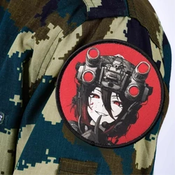 Parche táctico anime chica moral gancho y bucle para mochila Airsoft