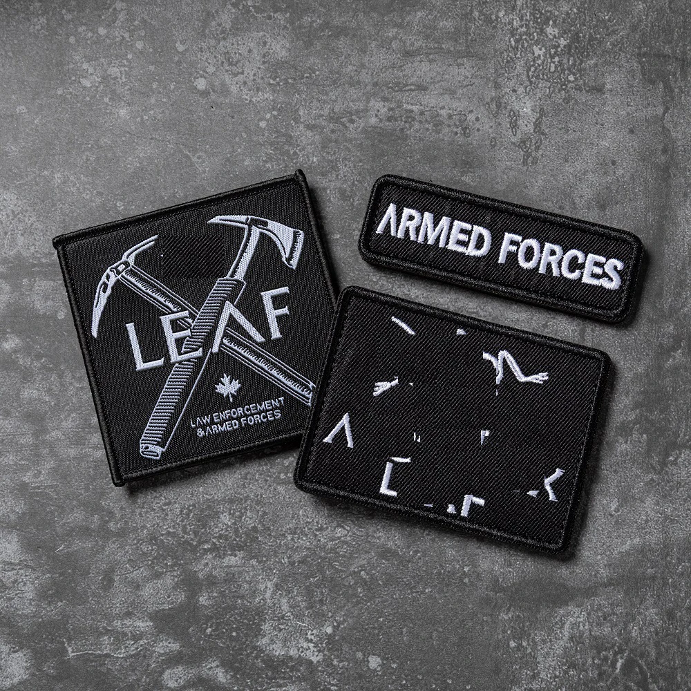 Gran oferta, conjunto de hojas, bordado con letras en inglés, brazalete de pájaro, elemento de fuerzas armadas, operador de licores, mochila, parche de gancho y bucle - imagen 2