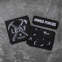 Gran oferta, conjunto de hojas, bordado con letras en inglés, brazalete de pájaro, elemento de fuerzas armadas, operador de licores, mochila, parche de gancho y bucle