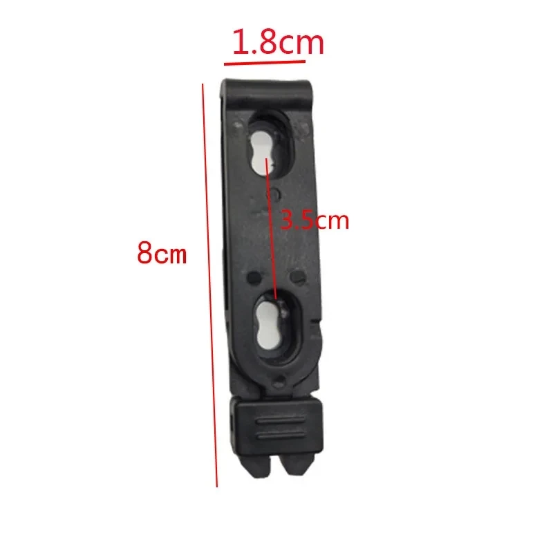 2 uds 4 Uds. Clips tácticos Molle de 9mm abrazadera accesorio Molle bolsa de revista de concha suave funda de cuchillo Universal Clips traseros Clip de cuchillo - imagen 2