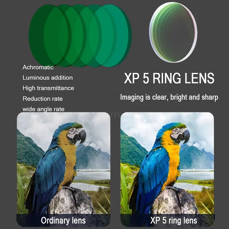 Telescopio Monocular con visión nocturna para teléfono móvil, Mini telescopio de bolsillo con Zoom, binoculares para caza al aire libre y Camping, 8x20 - imagen 5