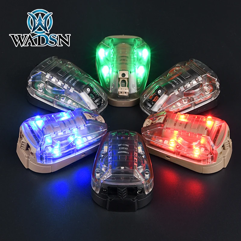 WADSN HEL STAR 6 GEN3 Airsoft casco deportivo luz azul verde rojo IR estroboscópico impermeable supervivencia al aire libre señal de seguridad lámpara de Flash - imagen 4