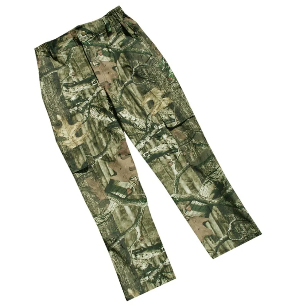 Traje de pesca de caza de camuflaje biónico de hojas verdes de verano 100% algodón transpirable protección solar camisa de manga larga pantalones completos - imagen 5