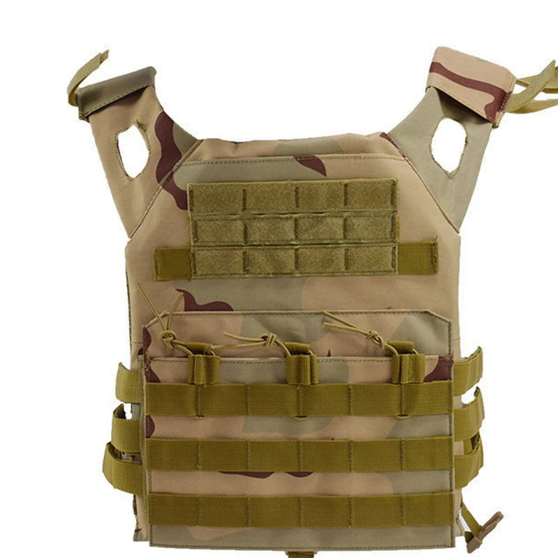 Equipo táctico armadura corporal de caza JPC Molle chaleco portador de placa protección de juego de guerra 600D Nylon Airsoft deportes chaleco ligero - imagen 5