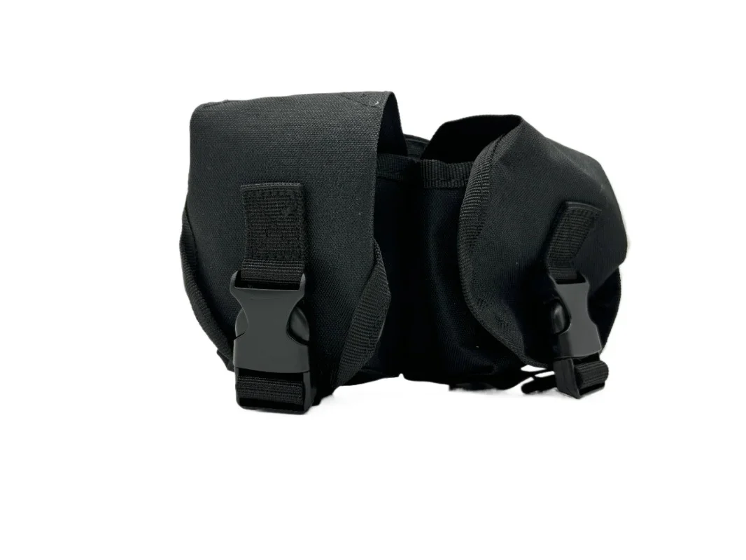 Bolsa táctica Molle Grenada: bolsa de granada Frag individual y doble con bolsa para revistas con diseño de gancho y bucle - imagen 5