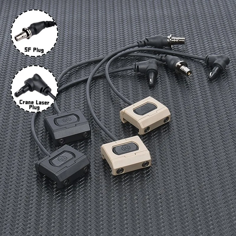 Mini interruptor de presión de enchufe táctico Modbutton SF Crane Laser, accesorio de arma de riel Keymod, compatible con Picatinny m-lok de 20mm, 2,5mm, 3,5mm - imagen 4