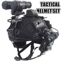 Casco Airsoft táctico ligero con gafas y soporte NVG – Paintball