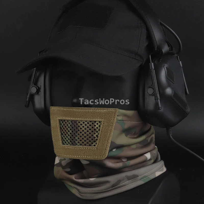 Airsoft combate media cara Maks pasamontañas al aire libre capucha de cabeza media máscara protectora plegable para entrenamiento de tiro táctico - imagen 5