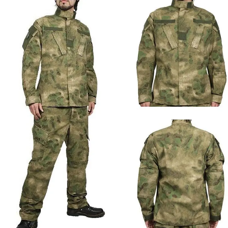 Conjunto de uniforme de entrenamiento de camuflaje A-TACS FG Ruins con tela a cuadros antiarañazos y resistente al desgaste - imagen 5