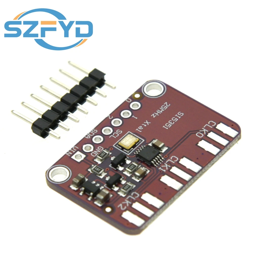 DC 3V-5V Si5351A Si5351 I2C generador de reloj módulo de placa de ruptura generador de señal reloj 8KHz-160MHz - imagen 4