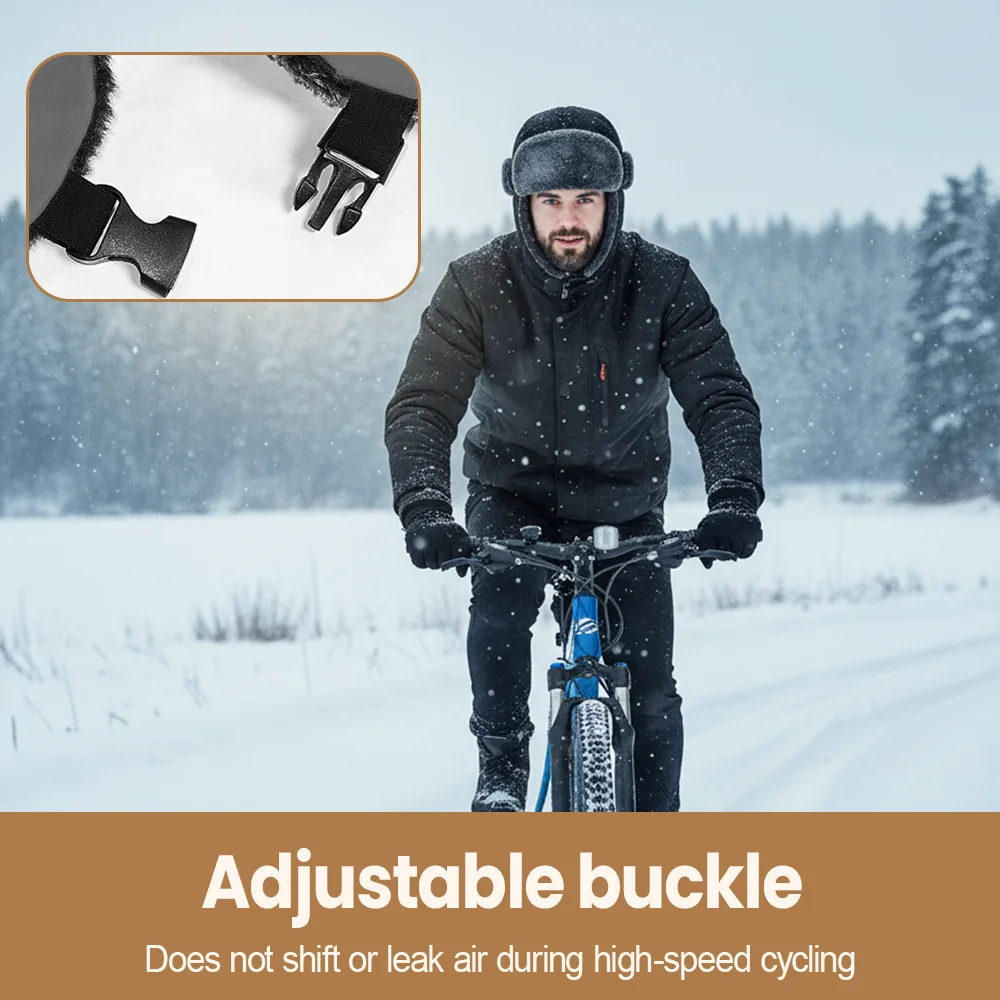 Gorro calefactor recargable para caza, gorro calefactor cálido para invierno, calentador de cabeza térmico eléctrico a prueba de viento con protección para los oídos para hombres y mujeres - imagen 5