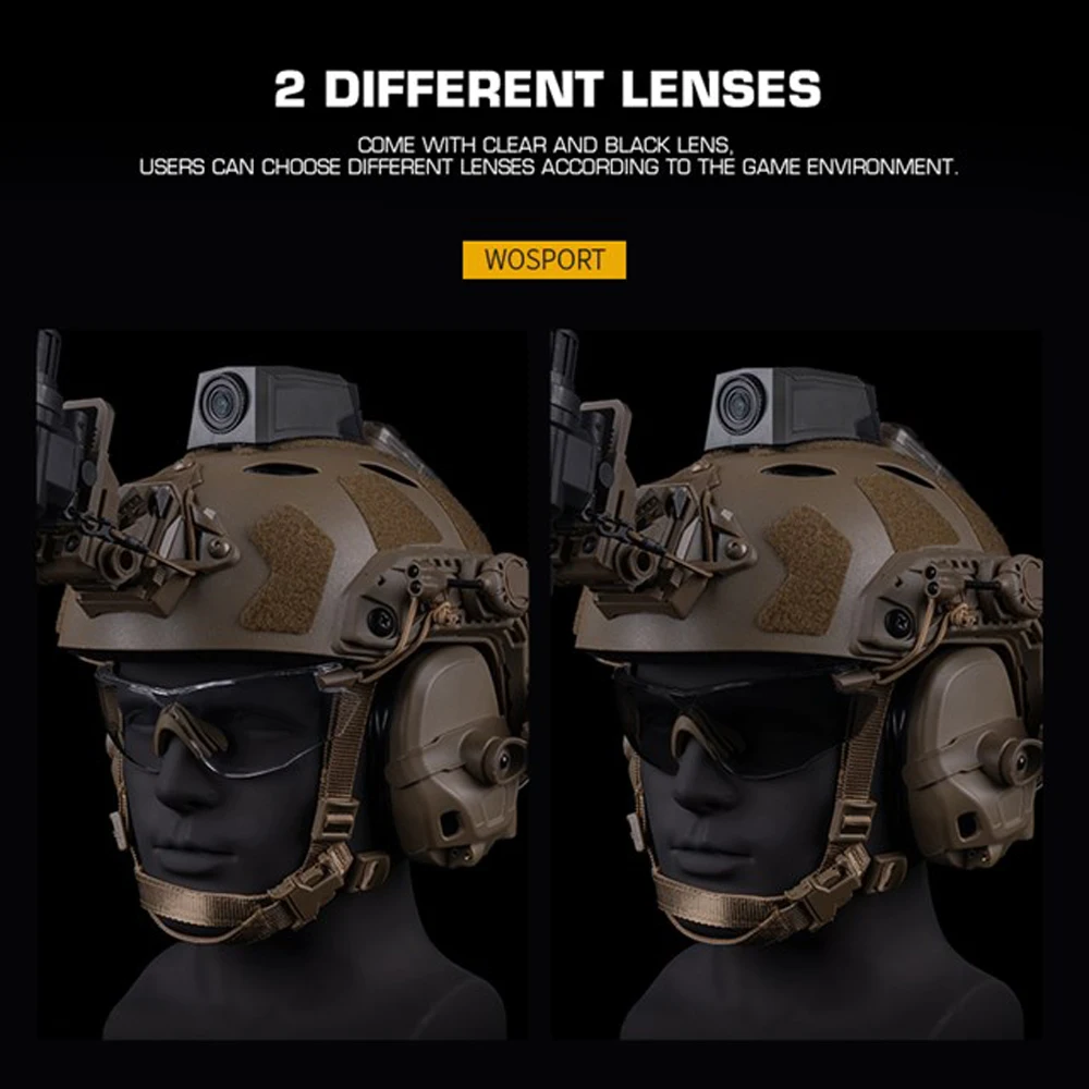 Juego de gafas tácticas protectoras para Paintball al aire libre W810 - imagen 3