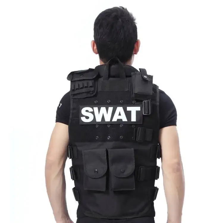 Chaleco táctico genuino para hombre, chaleco a prueba de balas, modelo Molle, chaleco táctico negro, chaleco Cs, equipo de protección - imagen 3