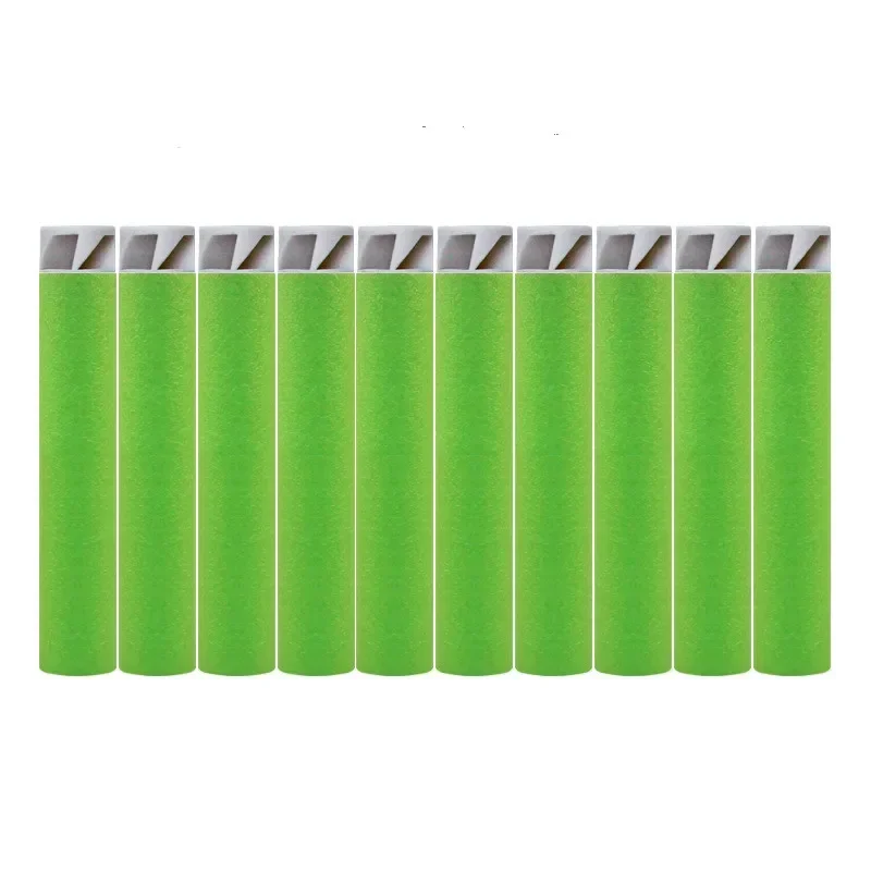 Recargas de dardos de 10 colores para pistola de juguete Nerf, balas de espuma de cabeza suave plana, color gris, 7,4 C x 200 cm, 1,3 unidades por lote - imagen 3
