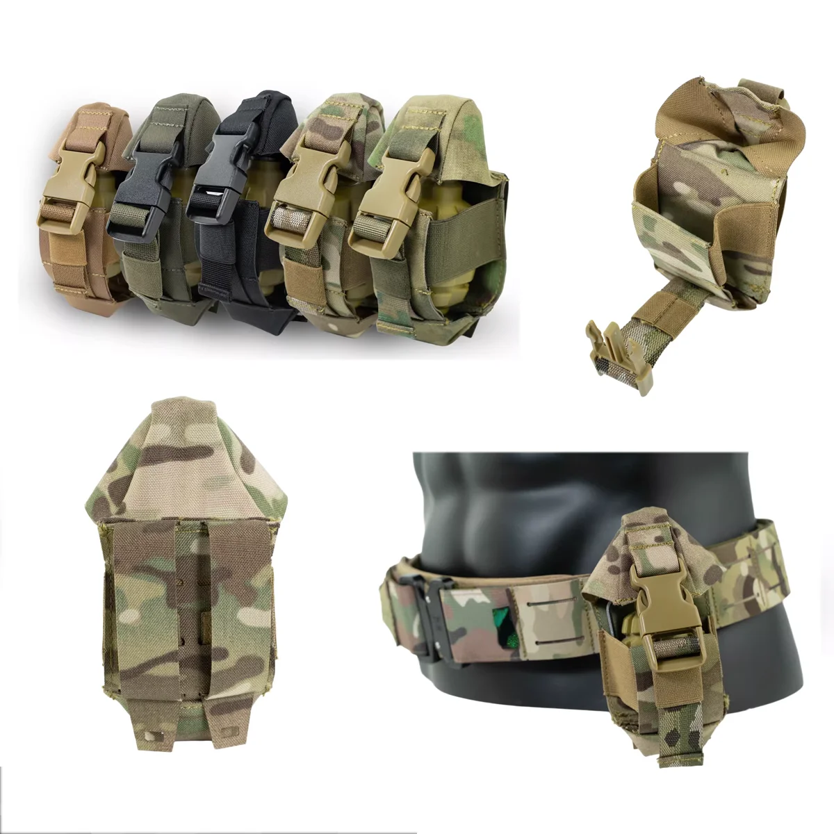 Paquete de accesorios, accesorios de cintura de caza táctica, modelo de bolsa de almacenamiento de accesorios, subbolsa de cinturón MOLLE